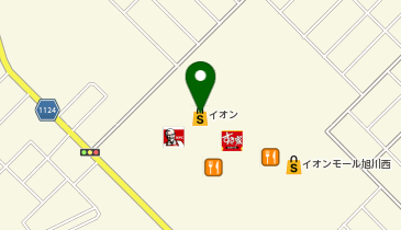 イオンバイク旭川西店の地図画像