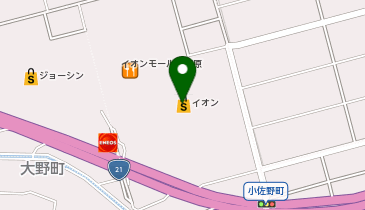 イオンバイク各務原インター店の地図画像