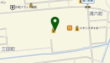 イオンバイク イオンスタイル新小松の地図画像