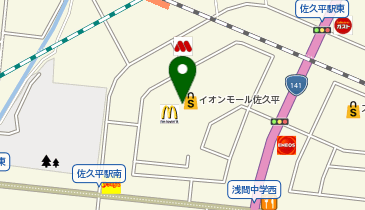 イオンバイク佐久平店の地図画像