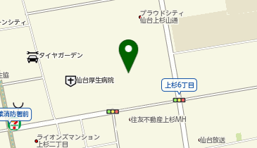 イオンバイク仙台上杉店の地図画像