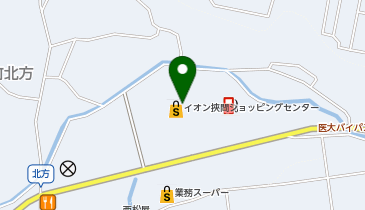 イオンバイク挾間店の地図画像