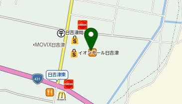 イオンバイク日吉津店の地図画像