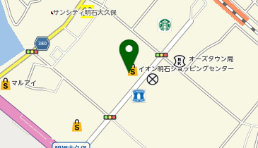 イオンバイク明石店の地図画像