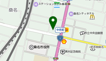 イオンバイク桑名中央店の地図画像