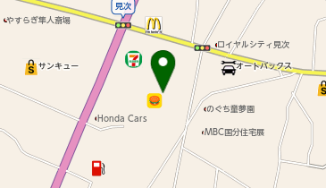 イオンバイク隼人国分店の地図画像