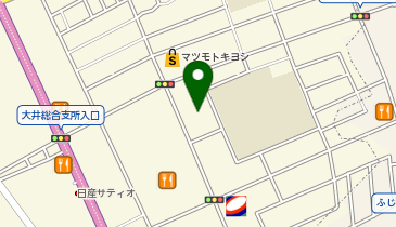 イオンバイク大井店の地図画像