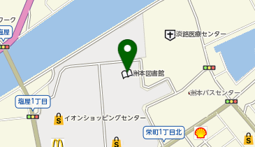 イオンバイク洲本店の地図画像