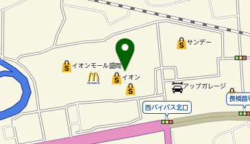 イオンバイク盛岡店の地図画像