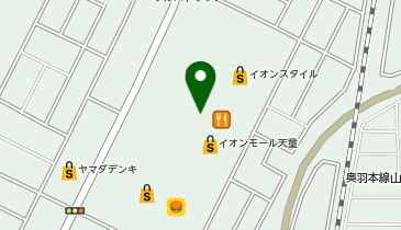 イオンバイク天童店の地図画像
