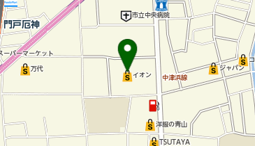 イオン西宮店の地図画像