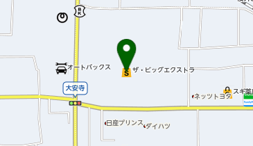 イオンバイク大安寺店の地図画像