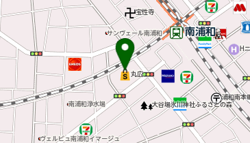 マックハウス まるひろ南浦和SC店の地図画像