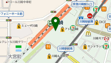 和幸アトレ川崎売店の地図画像