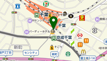 和幸ペリエ千葉売店の地図画像