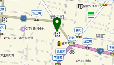 和幸金沢エムザ売店の地図画像