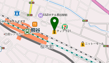 和幸アズイースト熊谷店の地図画像