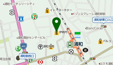 和幸伊勢丹浦和店の地図画像