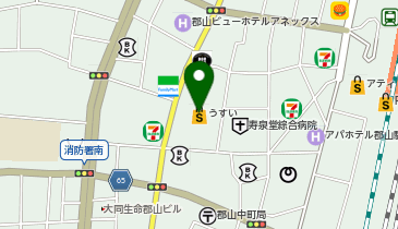 和幸うすい百貨店郡山売店の地図画像