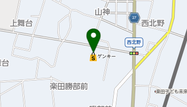 ゲンキー 西北野店の地図画像