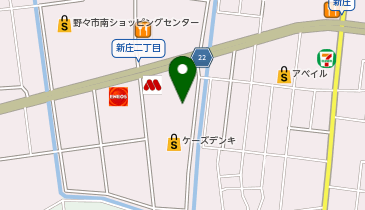 ゲンキー 新庄店の地図画像
