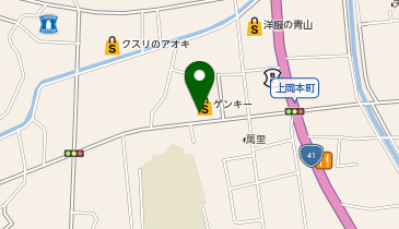 ゲンキー 上岡本松倉店の地図画像