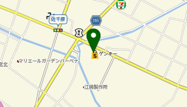 ゲンキー 佐千原店の地図画像