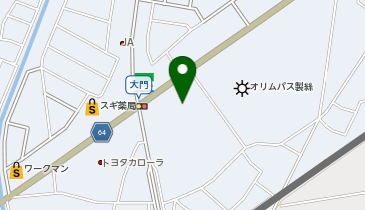 ゲンキー 上野店の地図画像
