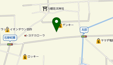 ゲンキー 太田店の地図画像
