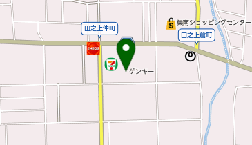 ゲンキー 田之上店の地図画像