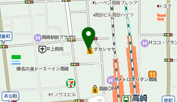 築地寿司岩 高崎高島屋店の地図画像