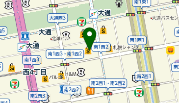 コムサプラチナ 札幌丸井今井の地図画像