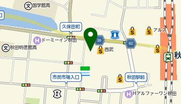 コムサ・プラチナ 秋田西武の地図画像