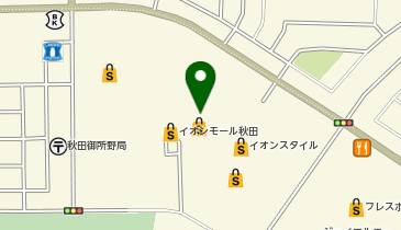 コムサイズム イオンモール秋田の地図画像