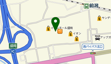 コムサイズム イオンモール盛岡の地図画像