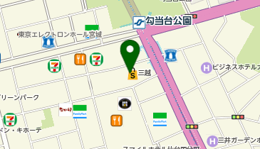 プレシャスマイルド 仙台三越の地図画像