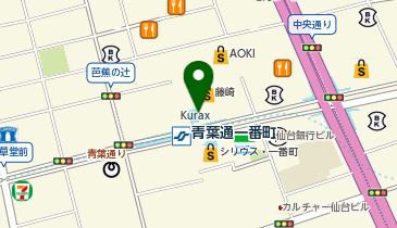 コムサメン 仙台藤崎の地図画像