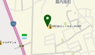 コムサイズム ユニー会津若松の地図画像