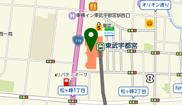 コムサ・プラチナ 宇都宮東武の地図画像