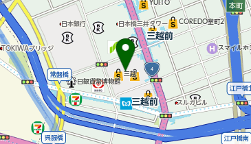 コムサプラチナ 日本橋三越の地図画像