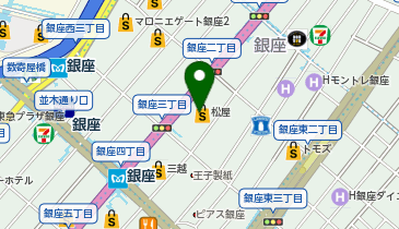 コムサステージ メン 銀座松屋の地図画像