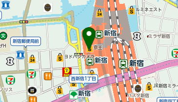 コムサイズム 新宿京王の地図画像