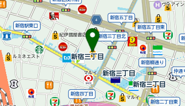 プレシャスマイルド 新宿伊勢丹の地図画像