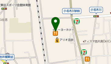 コムサイズム 北砂アリオの地図画像