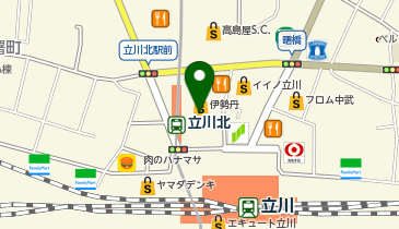 コムサ・ブロンドオフ 立川伊勢丹の地図画像