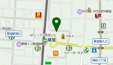 コムサイズム 草加マルイの地図画像