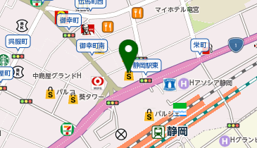 コムサプラチナ 静岡松坂屋の地図画像