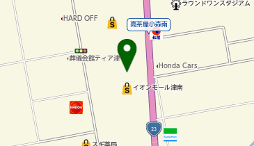 コムサイズム イオンモール津南の地図画像