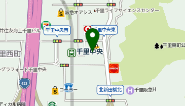コムサプラチナ 千里阪急店の地図画像