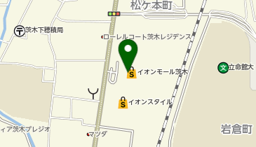 コムサスタイル イオンモール茨木の地図画像